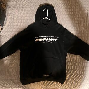 Mentalality Fight Club Hoodie XL Black “We Become The Demons” Graphic